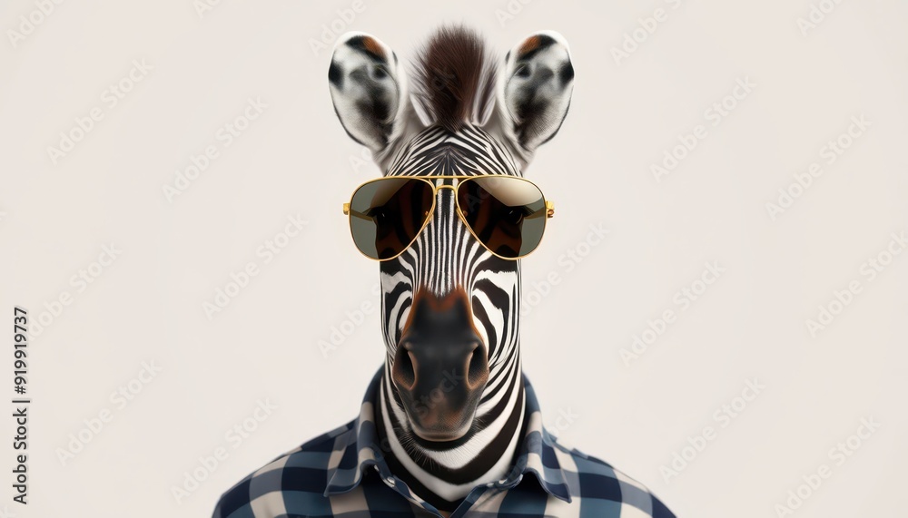 Zebra in Sunglasses. Zebra in Sunglasses.