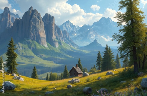 A scenic landscape