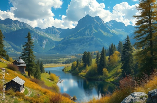 A scenic landscape