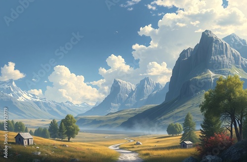 A scenic landscape