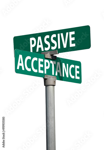 passive acceptance sign