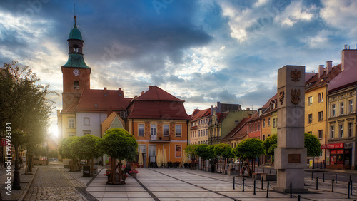 Obraz na płótnie Old Town, Market Square and Town Hall w salonie