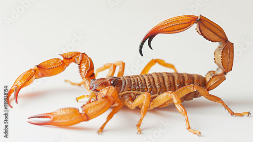 Scorpion Isolated on White background - Quality Enhanced With Ai 