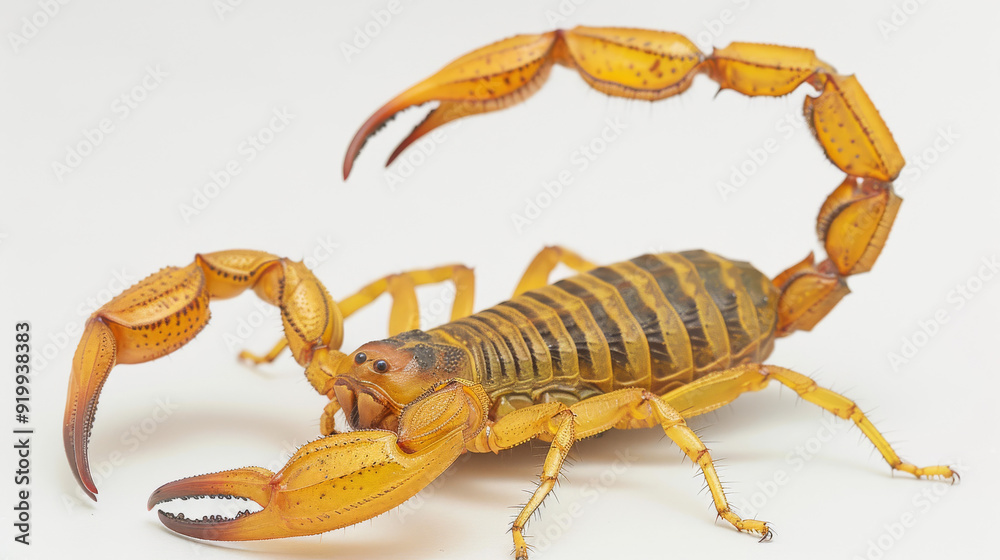 Scorpion Isolated on White background - Quality Enhanced With Ai Scorpion Isolated on White background - Quality Enhanced With Ai