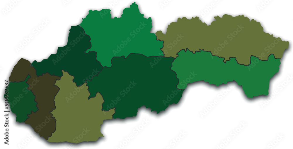SLOVENIA MAP WITH ITS PROVINCES AND POLITICAL ADMINISTRATIVE DIVISIONS SLOVENIA MAP WITH ITS PROVINCES AND POLITICAL ADMINISTRATIVE DIVISIONS
