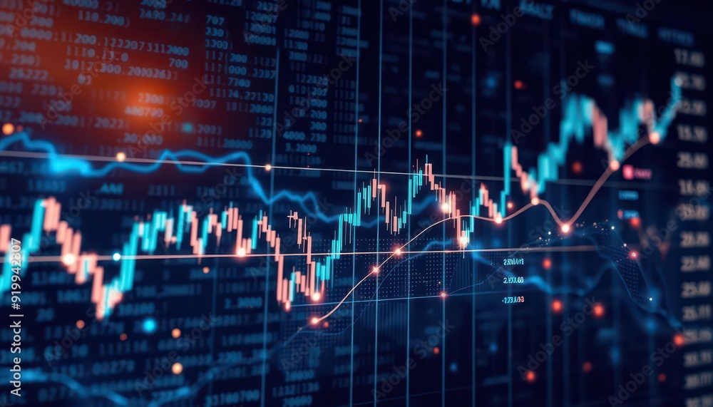 Stock Market Data on a Monitor. Stock Market Data on a Monitor.