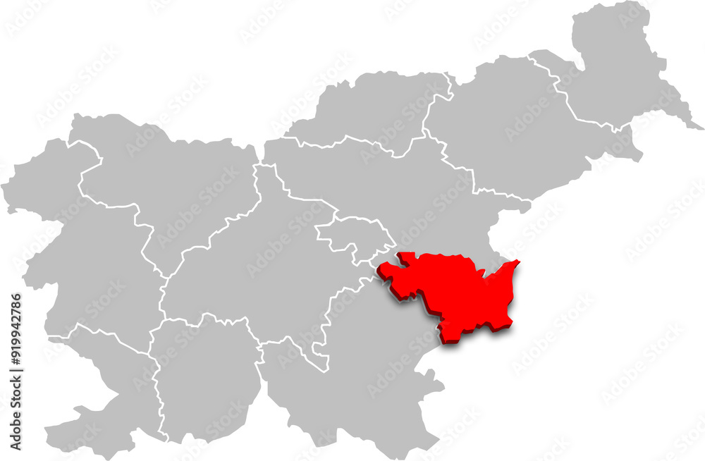 lower sava region map ADMINISTRATIVE DIVISIONS of SLOVENIA 3d isometric map lower sava region map ADMINISTRATIVE DIVISIONS of SLOVENIA 3d isometric map