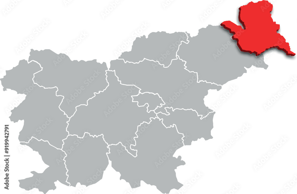 mura region map ADMINISTRATIVE DIVISIONS of SLOVENIA 3d isometric map mura region map ADMINISTRATIVE DIVISIONS of SLOVENIA 3d isometric map