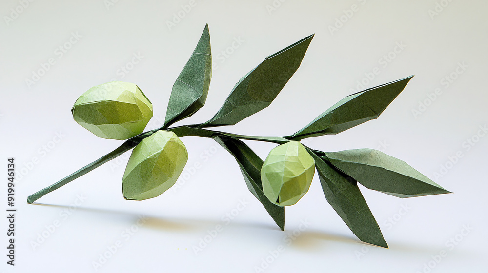 olive branch made of paper olive branch made of paper