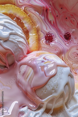 delicious ice cream backgro...