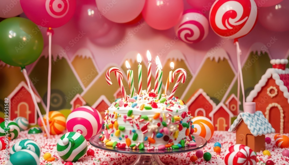 Candyland Birthday Cake. Candyland Birthday Cake.