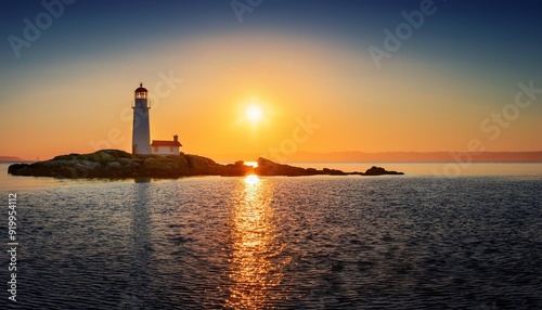 Wallpaper Mural lighthouse at dusk Torontodigital.ca