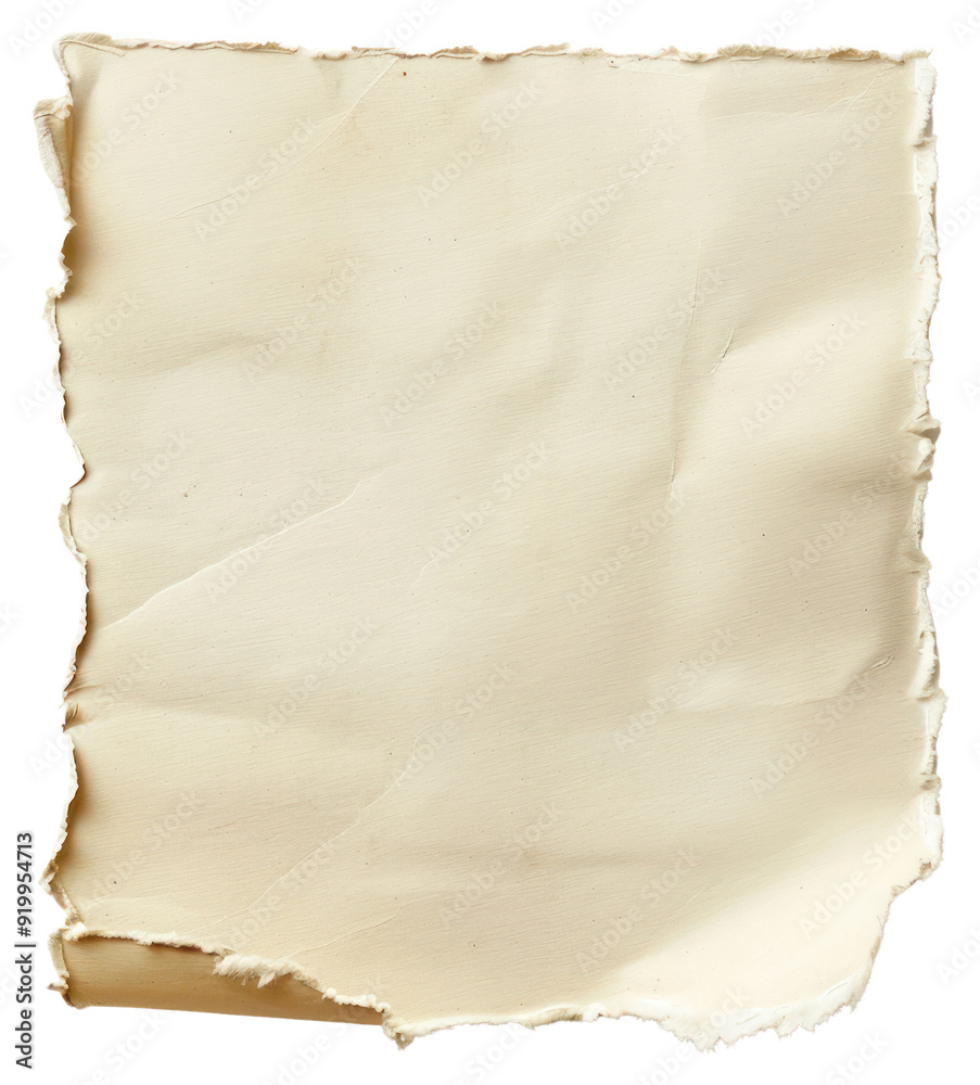 Obraz premium PNG Vintage torn blank paper sheet