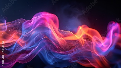 Digital Art of an Abstract Photograph Featuring a Singular Intricately Flowing Design