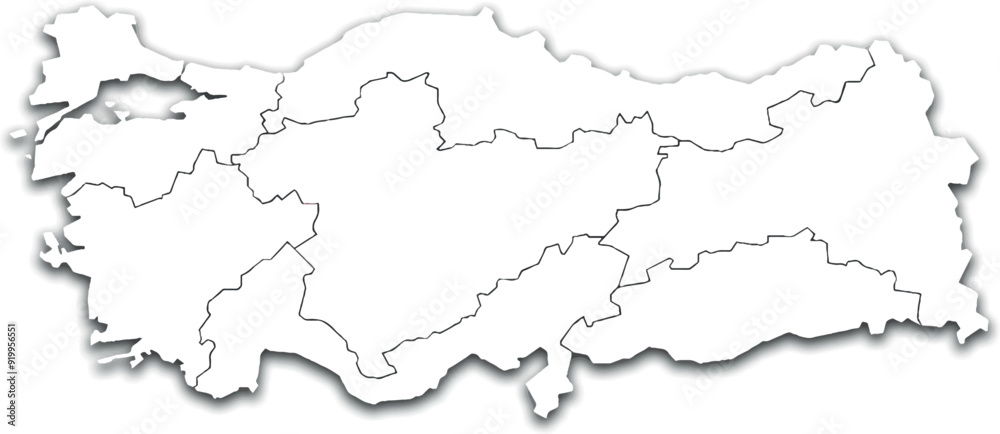 Türkiye MAP WITH ITS PROVINCES AND POLITICAL ADMINISTRATIVE DIVISIONS Türkiye MAP WITH ITS PROVINCES AND POLITICAL ADMINISTRATIVE DIVISIONS