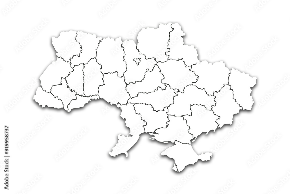 UKRAINE MAP WITH ITS PROVINCES AND POLITICAL ADMINISTRATIVE DIVISIONS UKRAINE MAP WITH ITS PROVINCES AND POLITICAL ADMINISTRATIVE DIVISIONS