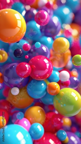 Abstract Colorful Spheres