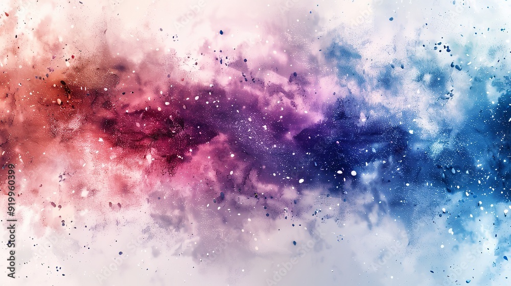 Fototapeta premium Digital Art of Abstract Watercolor Brush Spatter with Paint Effects