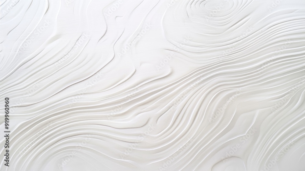 A close-up shot of a white wall with wavy lines, perfect for decorating or design inspiration A close-up shot of a white wall with wavy lines, perfect for decorating or design inspiration