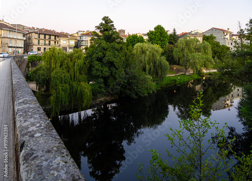 View of Allariz, a town and municipality in the province of Ourense, in the autonomous community of Galicia, Spain photo