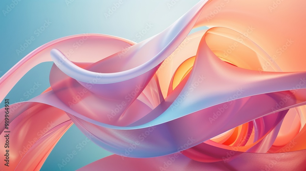 Naklejka premium Abstract Colorful Swirls