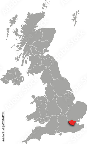 greater london map ADMINISTRATIVE DIVISIONS of UNITED KINGDOM 3d isometric map