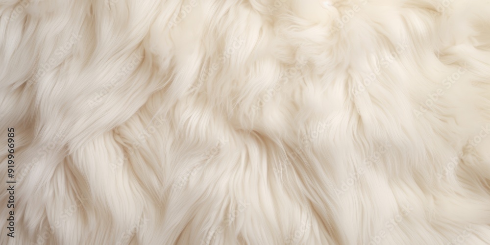 Obraz premium This image showcases soft, fluffy creamcolored fur, evoking warmth and luxury for your elegant designs