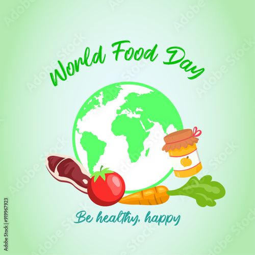 Creative world food day background