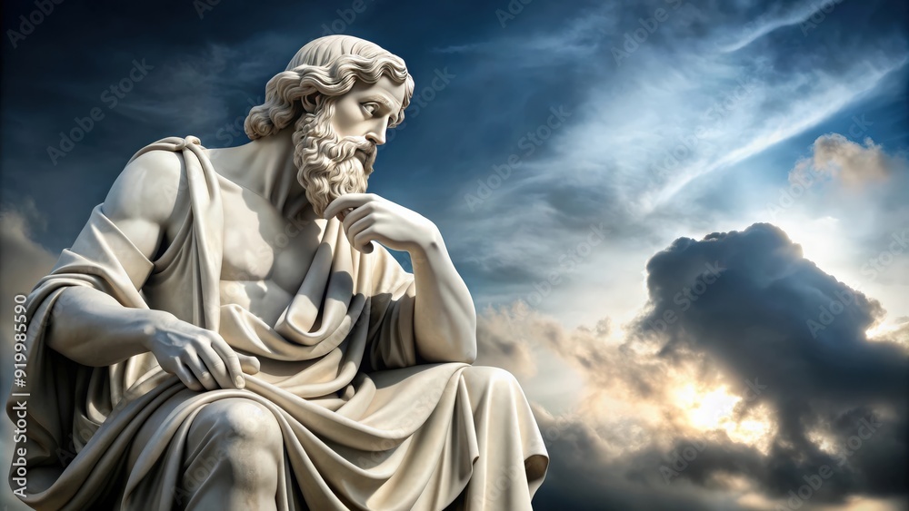 Classic marble statue representing stoicism and philosophy, stoicism, philosophy, classical, marble, statue, stoic, ancient Classic marble statue representing stoicism and philosophy, stoicism, philosophy, classical, marble, statue, stoic, ancient