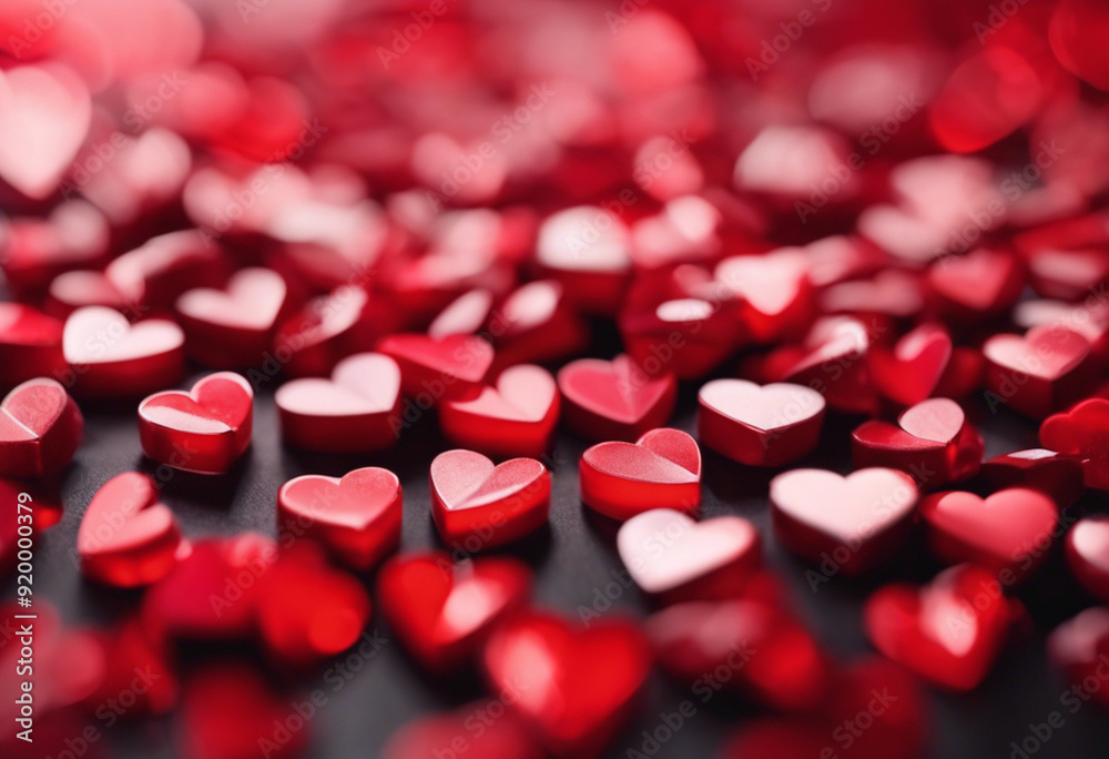 Red Romantic Symbols for Valentine's Day Design Red Romantic Symbols for Valentine's Day Design