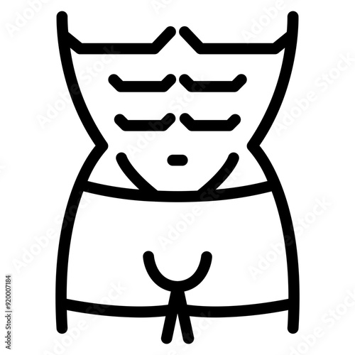 Sixpack body Icon 