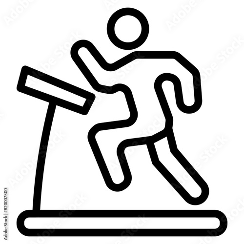 treadmill man icon