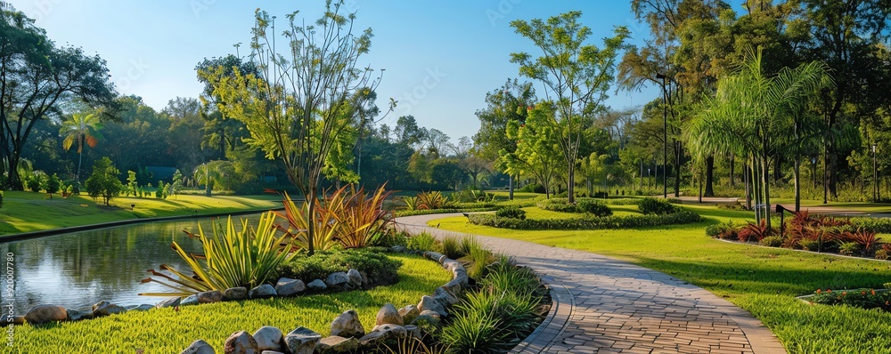 Image showcasing Community parks with diverse plant life, providing natural habitats and ...