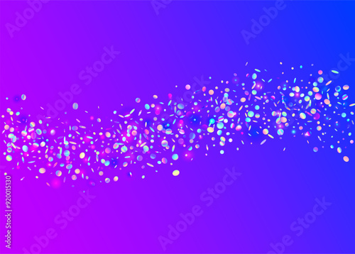 Unicorn Background. Cristal Ribbon. Hologram Burst. Modern Design. Light Surprise Explosion. Laser Concept. Purple 3d Serpentine. Holographic Tinsel. Blue Unicorn Background