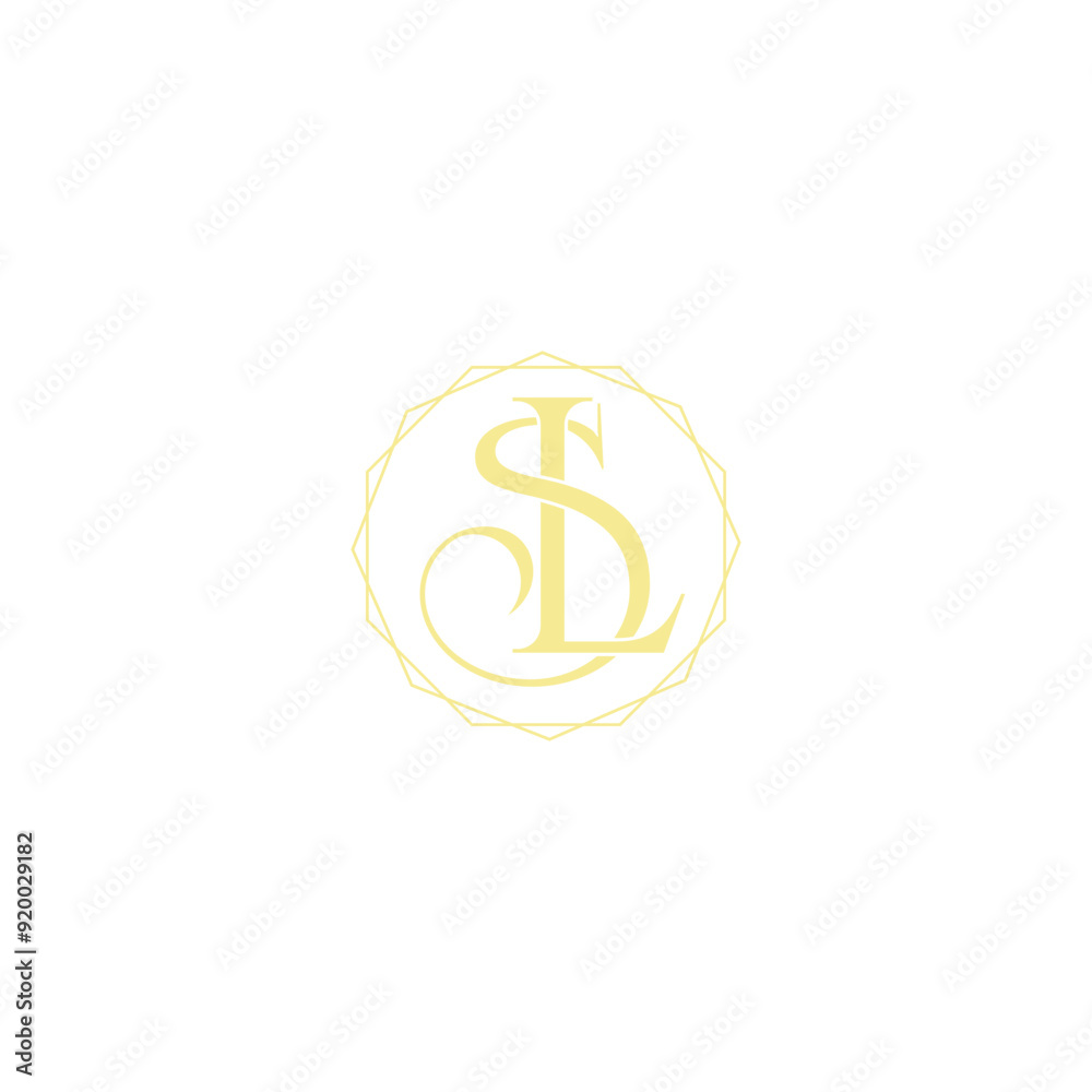 Obraz premium sl monogram, sl logo, ls logo, sl vector, stylish sl logo, luxury sl logo, SL Modern Initial logo design and company logo, SL LS letter logo design vector template