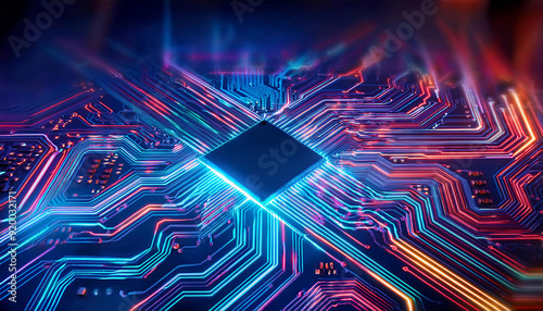 circuit board with hologram lighting