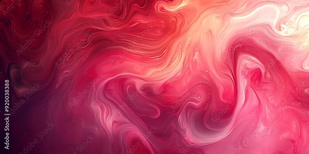 Abstract Swirling Liquid Background - Red, Pink, and White Marble Texture Abstract Swirling Liquid Background - Red, Pink, and White Marble Texture