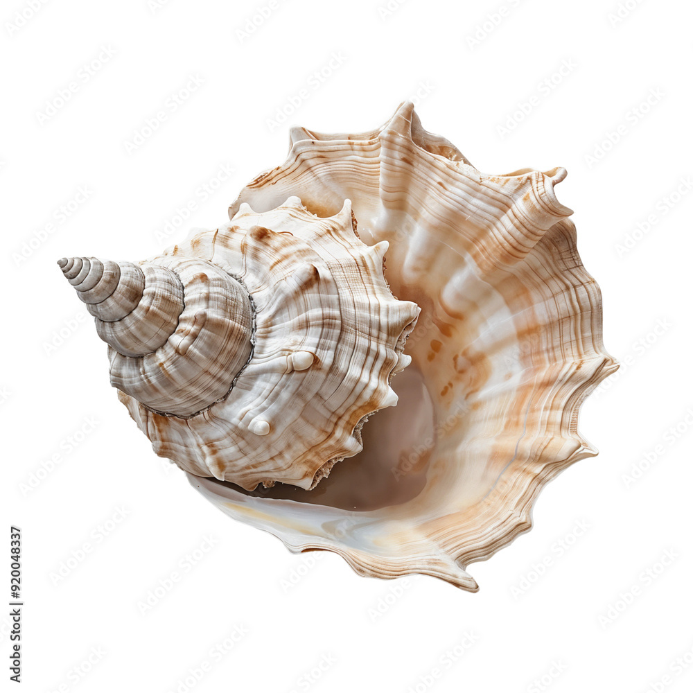 Spiral seashell isolated on white background Spiral seashell isolated on white background