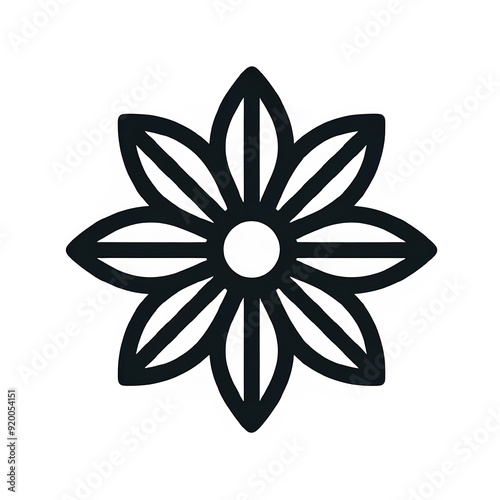 flower icon Pictogram. Generative ai