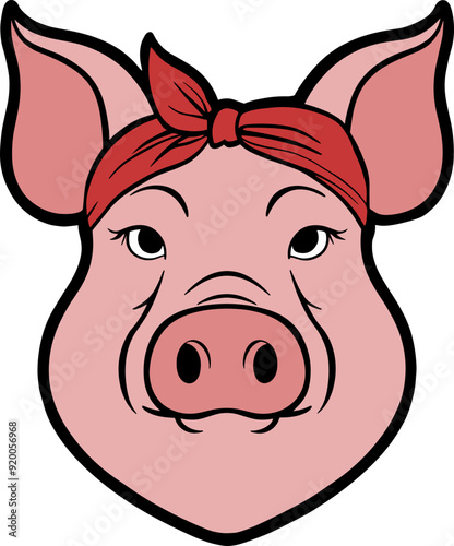 Pig in Bandana