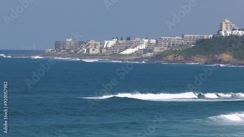 waterfront of Ballito bay, travel destinations, Willard beach , Durban area, South Africa, mountain range