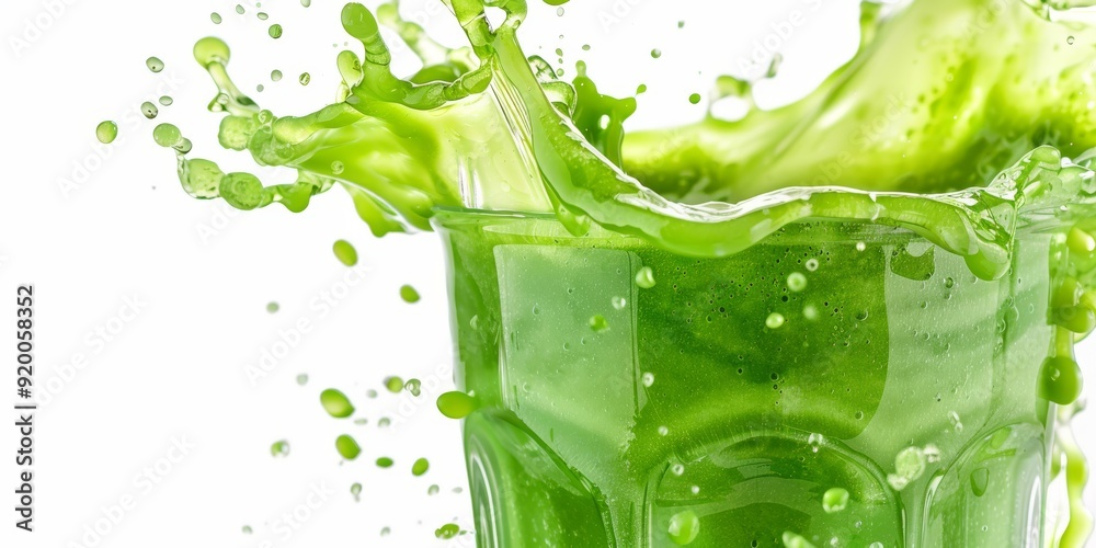 A vibrant green smoothie spectacularly splashes into a clear glass, perfectly showcasing the exceptional freshness and incredible healthiness of this incredibly delicious drink that everyone loves A vibrant green smoothie spectacularly splashes into a clear glass, perfectly showcasing the exceptional freshness and incredible healthiness of this incredibly delicious drink that everyone loves
