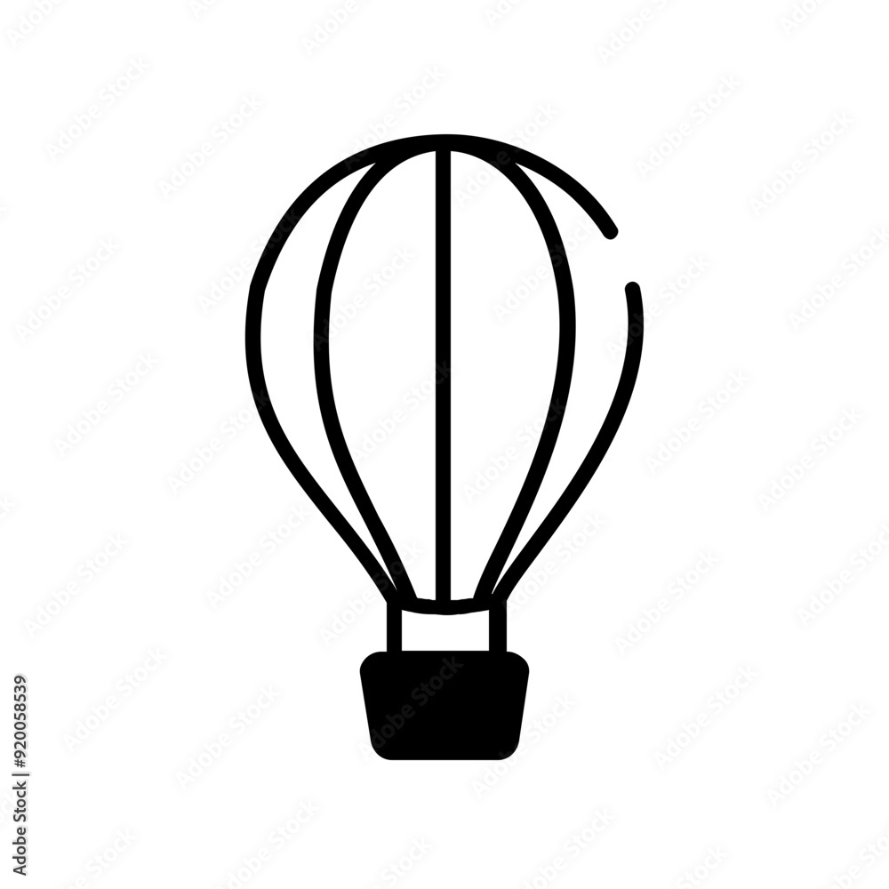 Obraz premium air balloon icon design dualtone