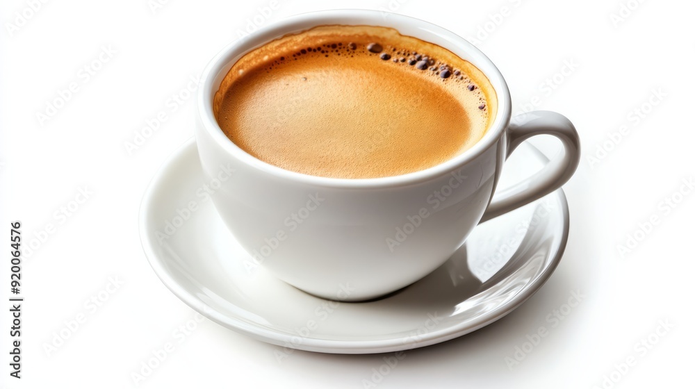 Fototapeta premium Cup of coffee stock photo on white background