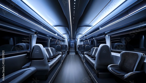 Interior of a Modern Luxury Train Car