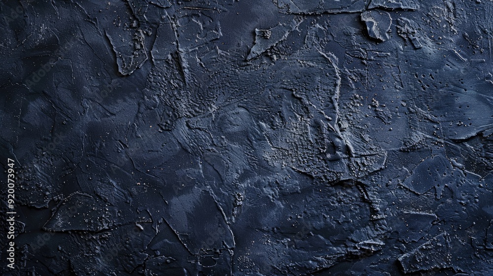 Abstract dark navy stucco wall background with rough texture and space for design. Abstract dark navy stucco wall background with rough texture and space for design.