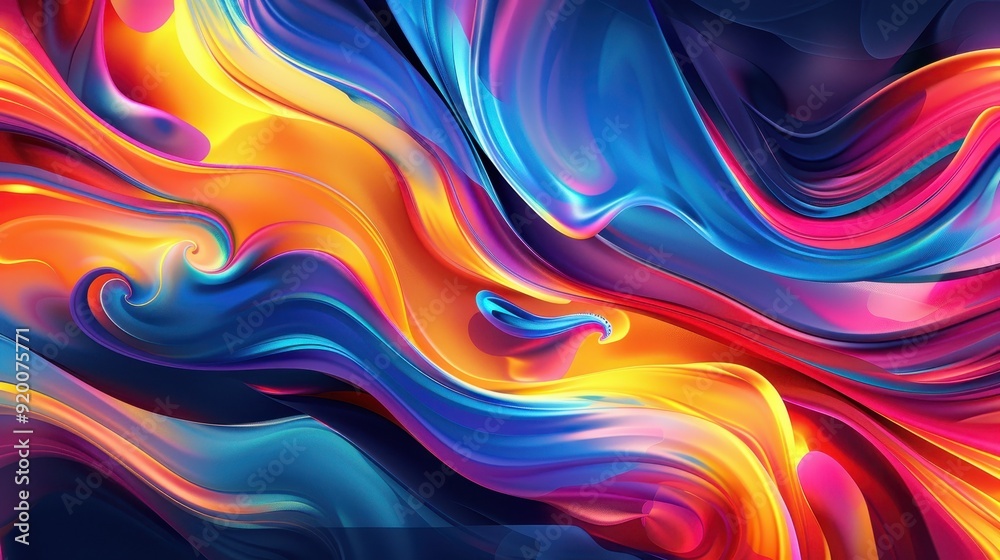 Fototapeta premium Abstract Colorful Swirls