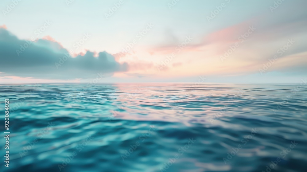 Naklejka premium A blurred, dreamy background with soft pastel-like gradients and subtle texture. Make it resemble a soft ocean mist.