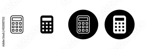 Calculator icon vector isolated on white background. Calculator vector icon. Accounting icon