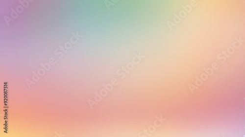 Wallpaper Mural vibrant Green yellow orange peach pink lilac purple violet blue beige Color gradient ombre blur. Torontodigital.ca